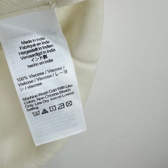 J.Crew Drapey Tee Shirt Top Blouse Viscose Ivory Classic Neutral Small NWT - Picture 5 of 10